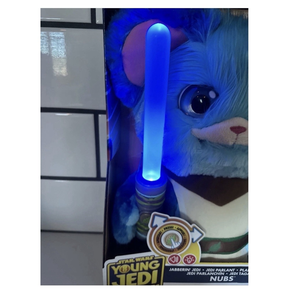 NEW!Hasbro Star Wars Young Jedi Adventures Jedi Interactive Plush Nubs - Picture 2 of 2
